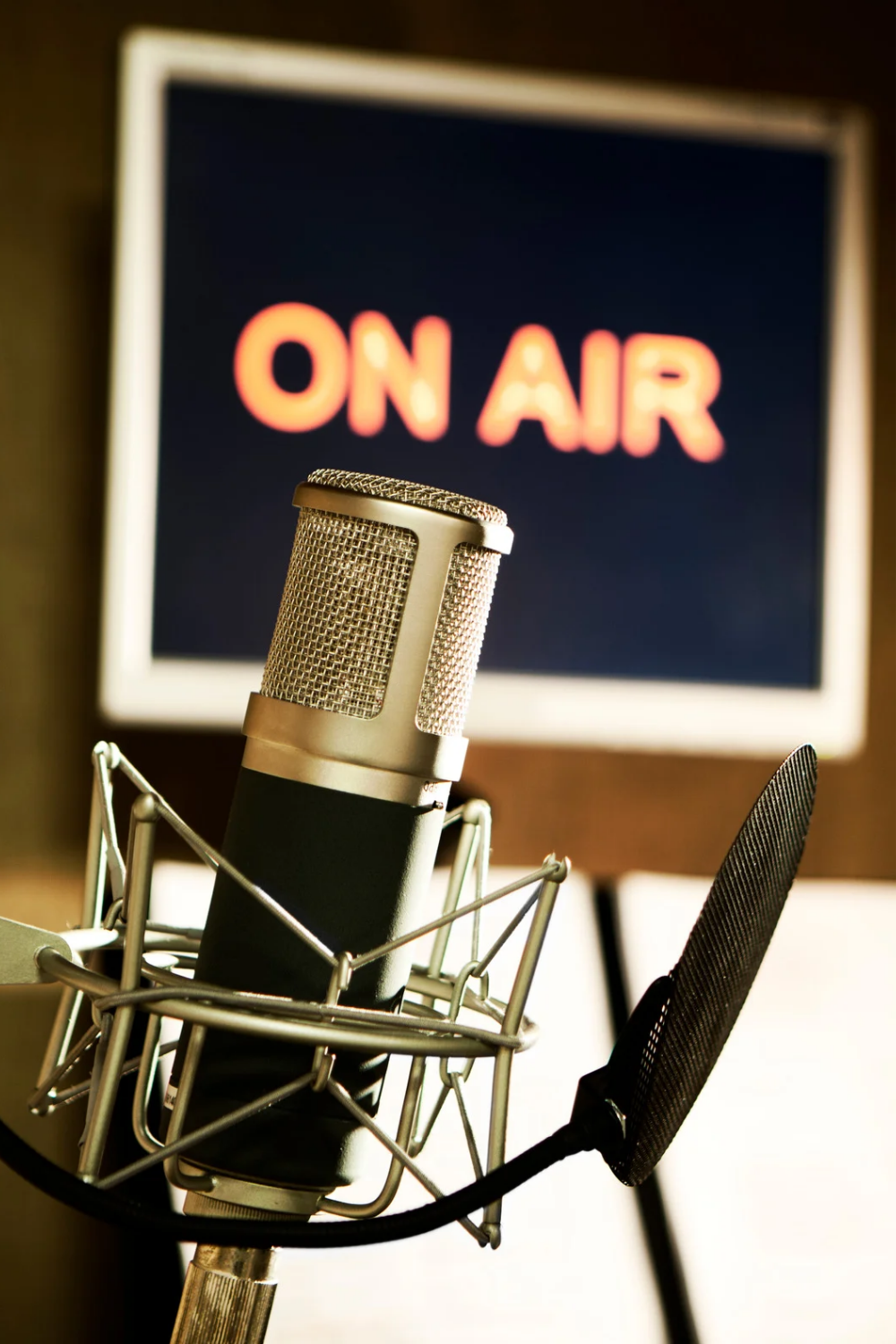 Picture of a mic used for podcasting